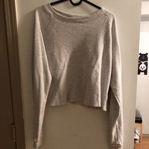 Cute Grey cropped sweater
